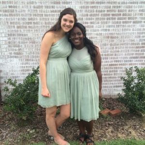 JCrew illusion neckline bridesmaid/coctktail dress